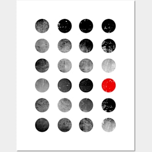 Grunge Dots Posters and Art